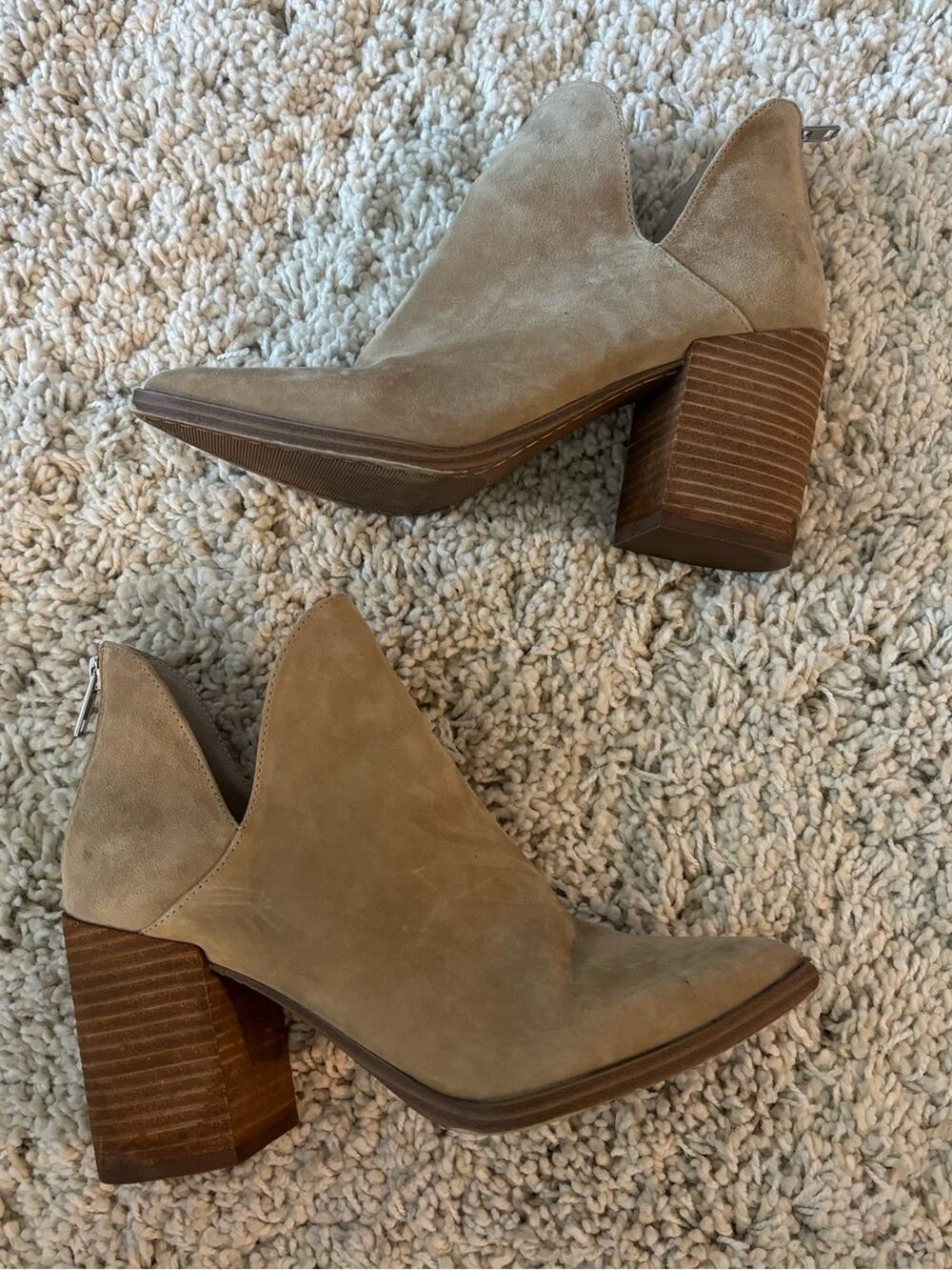 Steve Madden Women's Cedar Suede Pointed Toe Ankle Boots Size 8